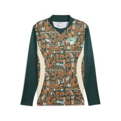 Męska przedmeczowa bluza z długim rękawem Wybrzeże Kości Słoniowej 2025 PUMA. Brązowe bluzy sportowe męskie Puma, m, bez wzorów, bez kaptura, do biegania. Za 349.00 zł.