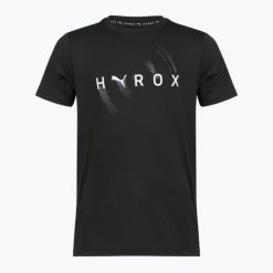 Koszulka treningowa męska PUMA Hyrox Cloudspun Thermoadapt Tee black. Czarne koszulki sportowe męskie Puma, m, bez wzorów, z materiału, bez kołnierzyka, bez ramiączek, do biegania. Za 169.99 zł.