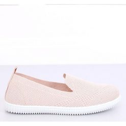 Trampki slip-on różowe 784 Pink. Czerwone baleriny damskie ButyModne, bez wzorów, z tkaniny, bez obcasa. W wyprzedaży za 64.29 zł.
