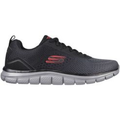 Buty treningowe męskie, Skechers Track - Ripkent. Czarne buty sportowe męskie Skechers, z materiału, bez zapięcia, trekkingowe. Za 249.99 zł.