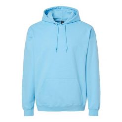 Bluza Z Kapturem Dla Dorosłych Unisex Softstyle Fleece Midweight. Niebieskie bluzy męskie Gildan, m, bez wzorów, z kapturem. Za 93.99 zł.
