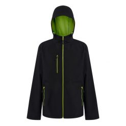 Męska Dwuwarstwowa Kurtka Soft Shell Navigate Z Kapturem. Czarne kurtki sportowe męskie Regatta, m, bez wzorów, trekkingowe. Za 184.99 zł.