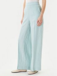 United Colors Of Benetton Spodnie palazzo 4AGHDF08K Zielony Wide Leg. Zielone spodnie materiałowe damskie United Colors Of Benetton, xl, bez wzorów, ze lnu. Za 219.99 zł.