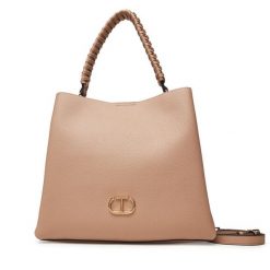 Torebka TWINSET. Brązowe torebki do ręki damskie Twinset, bez wzorów, klasyczne, bez dodatków. Za 489.99 zł.