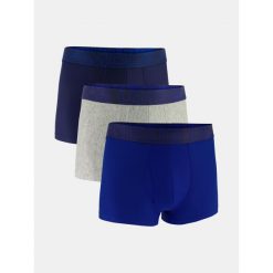 Bokserki męskie Under Armour M Perf Tech 3in Mix Mix, 3-pak. Niebieskie bokserki męskie Under Armour, m, bez wzorów, z materiału. Za 272.99 zł.