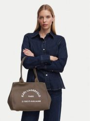 KARL LAGERFELD Torebka B1W50010 Brązowy. Brązowe torebki do ręki damskie KARL LAGERFELD, bez wzorów, z materiału, bez dodatków. Za 549.99 zł.