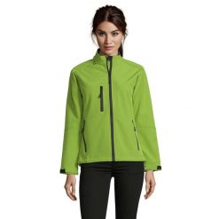 Kurtka Damska Roxy Soft Shell. Zielone kurtki sportowe damskie SOL'S, l, bez wzorów, bez kaptura, trekkingowe. Za 218.99 zł.