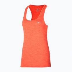 Koszulka do biegania damska Mizuno Impulse Core Tank. Brązowe t-shirty damskie Mizuno, s, bez wzorów, z materiału, bez kołnierzyka. Za 49.99 zł.