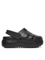 Adidas Sandały adilette Platform Clogs JP9577 Czarny. Czarne sandały damskie Adidas, bez wzorów, z syntetyku, bez obcasa, na płaskiej podeszwie, bez zapięcia. Za 149.99 zł.