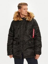 Alpha Industries Kurtka zimowa 103141 Czarny Regular Fit. Czarne kurtki męskie Alpha Industries, na zimę, l, bez wzorów, z syntetyku, bez kaptura. Za 929.99 zł.