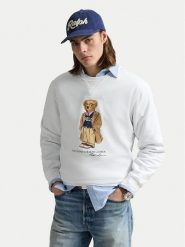 Polo Ralph Lauren Bluza 710973161001 Biały Regular Fit. Białe bluzy męskie Polo Ralph Lauren, m, bez wzorów, z bawełny, bez kaptura. Za 759.99 zł.
