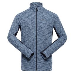 Bluza męska turystyczna szybkoschnąca Alpine Pro Goll 4. Niebieskie bluzy męskie Alpine Pro, m, bez wzorów, z elastanu, bez kaptura. Za 299.00 zł.