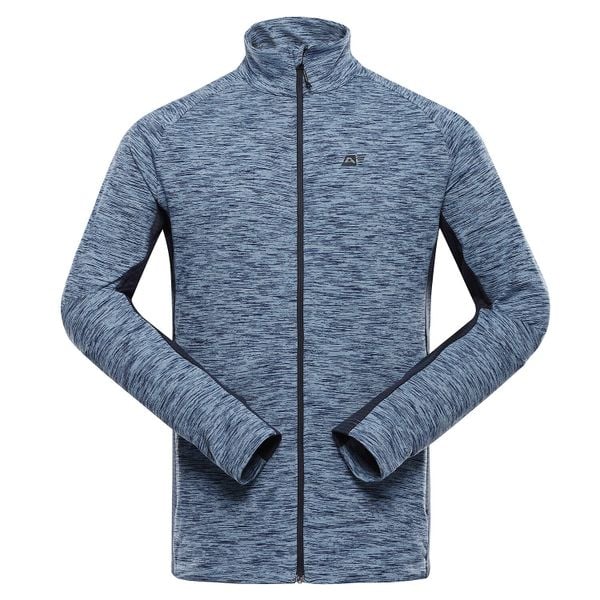 Bluza męska turystyczna szybkoschnąca Alpine Pro Goll 4. Niebieskie bluzy męskie Alpine Pro, m, bez wzorów, z elastanu, bez kaptura, rowerowe. Za 239.00 zł.