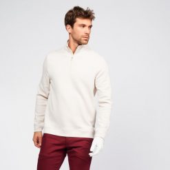 Bluza do golfa męska Inesis MW500. Brązowe kurtki sportowe męskie INESIS, m, bez wzorów, z elastanu, na golfa. Za 149.99 zł.