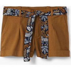 Mango Kids - Szorty dziecięce Ramy 110-164 cm. Spodenki dla dziewczynek Mango Kids, z haftami, z bawełny, casualowe. W wyprzedaży za 49.90 zł.