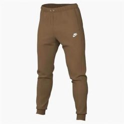 Spodnie sportowe męskie Nike Club. Brązowe spodnie sportowe męskie Nike, m, bez wzorów, z dresówki, na fitness i siłownię. Za 389.99 zł.