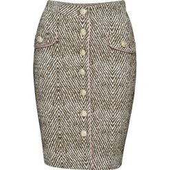 Spódnica bonprix kremowo-zielony khaki wzorzysty. Spódnice damskie marki bonprix. Za 109.99 zł.