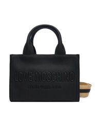 LOVE MOSCHINO Torebka JC4044PP1OLE0000 Czarny. Czarne torebki do ręki damskie Love Moschino, bez wzorów, ze skóry, bez dodatków. Za 879.99 zł.