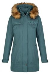 Płaszcz zimowy damski Kilpi PERU-W. Czarne płaszcze damskie Kilpi, na zimę, m, bez wzorów, z materiału, eleganckie, bez kaptura. Za 350.50 zł.