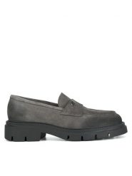 Gino Rossi Loafersy GRACE-I24-2637LM Szary. Szare mokasyny damskie Gino Rossi, ze skóry. Za 279.99 zł.