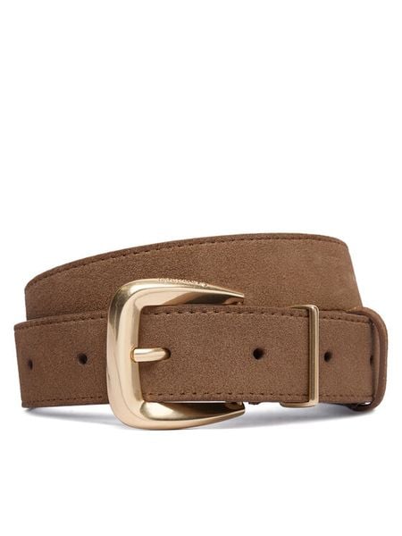 Calvin Klein Pasek Hw End Tip Buckle Suede 30Mm LV04F7114G Brązowy. Brązowe paski damskie Calvin Klein, bez wzorów, ze skóry. Za 249.99 zł.