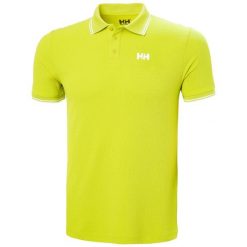 Polo Helly Hansen Kos. Zielone koszulki polo męskie Helly Hansen, m, bez wzorów, z materiału, eleganckie, bez ramiączek. Za 308.00 zł.