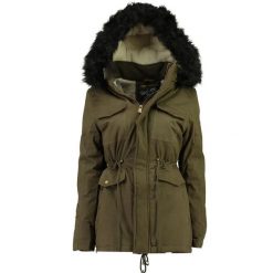 Damska turystyczna parka GEOGRAPHICAL NORWAY Celeste Kaki DB LADY 056. Zielone parki damskie Geographical Norway, m, bez wzorów, z futra, eleganckie, z kapturem. Za 249.00 zł.