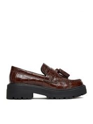 Gino Rossi Loafersy EO-HOX-12036 Brązowy. Brązowe mokasyny damskie Gino Rossi, ze skóry. Za 259.99 zł.