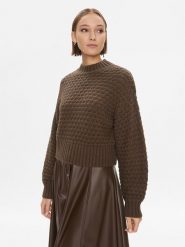 Noisy May Sweter 27028402 Brązowy Regular Fit. Brązowe swetry damskie Noisy may, m, bez wzorów, z syntetyku, bez kołnierzyka, bez ramiączek, bez kaptura. Za 229.99 zł.