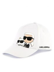 KARL LAGERFELD Czapka z daszkiem Z30393 Biały. Białe czapki dla dzieci KARL LAGERFELD, bez wzorów, z bawełny. Za 119.99 zł.