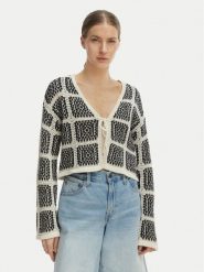 ONLY Kardigan Loa 15356436 Beżowy Regular Fit. Brązowe swetry damskie Only, s, bez wzorów, z syntetyku, bez kołnierzyka, bez ramiączek, bez kaptura. Za 169.99 zł.