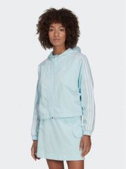 Adidas Bluza adicolor Classics HL9305 Błękitny Relaxed Fit. Niebieskie bluzy damskie Adidas, bez wzorów, z bawełny, bez kaptura. Za 199.99 zł.