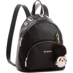 Plecak LOVE MOSCHINO - JC4072PP16LK0000 Nero. Czarne plecaki damskie Love Moschino, ze skóry ekologicznej, eleganckie. Za 959.00 zł.