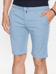 Pierre Cardin Szorty materiałowe 34770/000/4007 Niebieski Modern Fit. Niebieskie szorty męskie Pierre Cardin, m, bez wzorów, z bawełny. Za 319.99 zł.