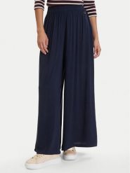 Nautica Spodnie palazzo W126-NALTR-1024-19X Granatowy Regular Fit. Niebieskie spodnie materiałowe damskie Nautica, xl, bez wzorów, z materiału. Za 149.99 zł.