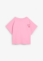 T-shirt oversize. Czerwone t-shirty damskie bonprix, bez wzorów, z bawełny, bez kołnierzyka. Za 67.99 zł.