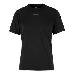 Koszulka crossfitowa męska Craft Adv Essence. Czarne koszulki sportowe męskie Craft, m, bez wzorów, z elastanu, bez kołnierzyka, bez ramiączek, na fitness i siłownię. Za 237.00 zł.