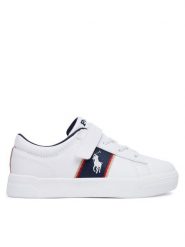 Polo Ralph Lauren Sneakersy RL04829101 Biały. Białe buty sportowe dziewczęce Polo Ralph Lauren, bez wzorów, ze skóry, bez zapięcia. Za 389.99 zł.