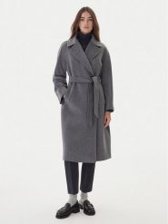 Weekend Max Mara Płaszcz wełniany Resina 2525016102 Szary Regular Fit. Szare płaszcze damskie Weekend Max Mara, na zimę, bez wzorów, z wełny, bez kaptura. Za 3,469.00 zł.