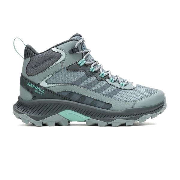 Buty damskie Merrell Speed Strike 2 Mid GTX. Niebieskie obuwie sportowe damskie Merrell, trekkingowe. Za 559.99 zł.