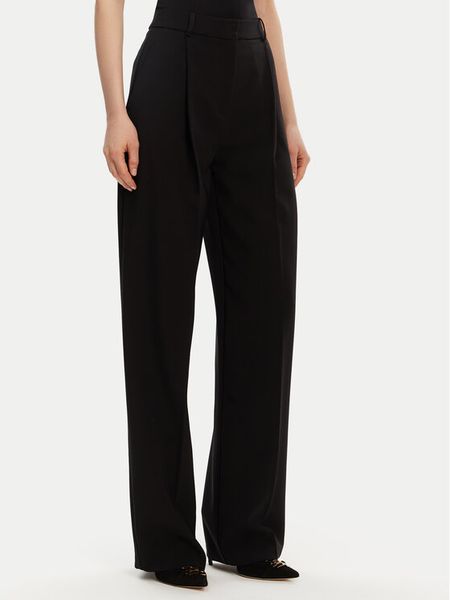 Elisabetta Franchi Spodnie materiałowe PA-081-51E2-V360 Czarny Regular Fit. Czarne spodnie materiałowe damskie Elisabetta Franchi, bez wzorów, z materiału. Za 719.00 zł.