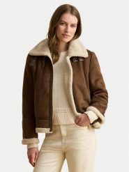LAUREN RALPH LAUREN Kożuch sztuczny 297P04122003 Brązowy Regular Fit. Brązowe płaszcze damskie Lauren Ralph Lauren, xs, bez wzorów, ze skóry, bez kaptura. Za 1,899.00 zł.