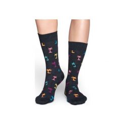 Skarpetki Happy Socks PAB01-9001. Czerwone skarpety męskie Happy Socks, z bawełny. Za 24.43 zł.