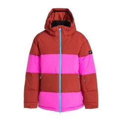 Kurtka snowboardowa damska ROXY X Rowley Block Puffer. Czerwone kurtki damskie Roxy, s, bez wzorów, bez kaptura, narciarskie. Za 1,199.00 zł.