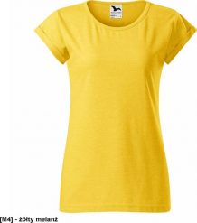 MALFINI Fusion 164 - ADLER - Koszulka damska, 160 g/m, 65% poliester, 35% bawełna, - żółty melanż XS. Żółte t-shirty damskie Malfini, m, bez wzorów, z bawełny, bez kołnierzyka. Za 16.74 zł.