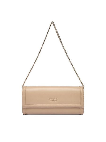 Nine West Torebka EO-Greene Charm-LDA8374 Beżowy. Brązowe torebki do ręki damskie Nine West, bez wzorów, z materiału, bez dodatków. Za 132.99 zł.