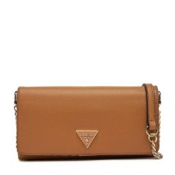 Torebka Guess. Brązowe torebki do ręki damskie Guess, z aplikacjami, wizytowe, bez dodatków. Za 279.99 zł.