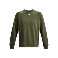 Bluzy sportowa męska Under Armour Rival Fleece. Zielone bluzy męskie Under Armour, l, bez wzorów, bez kaptura. Za 278.00 zł.