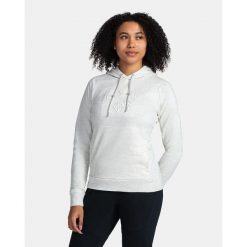 Damska bawełniana bluza z kapturem Kilpi SOHEY-W. Białe bluzy damskie Kilpi, l, bez wzorów, z bawełny, z kapturem. Za 189.67 zł.