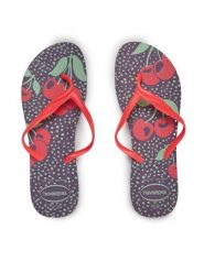 Havaianas Japonki 41454880602 Fioletowy. Fioletowe klapki damskie Havaianas, bez wzorów, z tworzywa sztucznego, bez obcasa. Za 59.99 zł.